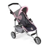 Bayer Chic 2000 612-26 - Petite poussette de jogging LOLA pour poupées gris bleu foncé