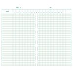 Piqûre 40x24cm - Pointage 46 lignes 80 pages - Couleurs Aléatoires EXACOMPTA