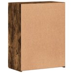 vidaXL Armoire de classement chêne fumé bois d'ingénierie