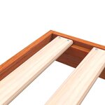 vidaXL Cadre de lit cire marron 90x200 cm bois de pin massif