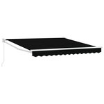 vidaXL Store rétractable manuel Noir 300x250 cm