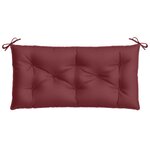 vidaXL Coussins de banc de jardin lot de 2 rouge bordeaux mélangé