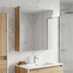 vidaXL Armoire Miroir de Salle de Bain Chêne artisan
