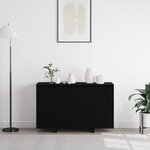 vidaXL Buffet chêne noir Chêne noir Bois 120 x 41 x 75 cm