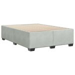 vidaXL Cadre de lit sans matelas gris clair 140x190 cm velours