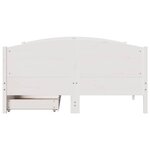 vidaXL Cadre de lit sans matelas blanc 120x200 cm bois de pin massif