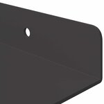 vidaXL Étagère Murale avec étagère 3 Pièces Noir 80 x 9 x 2.5 cm
