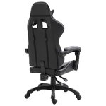 vidaXL Chaise de jeu Gris Similicuir
