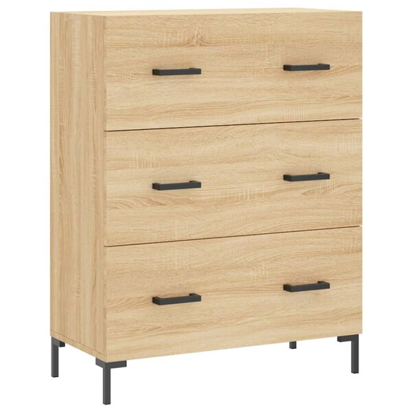 vidaXL Buffet chêne sonoma 69 5x34x90 cm bois d'ingénierie
