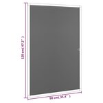 vidaXL Moustiquaire pour fenêtres Marron 90x120 cm