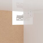 vidaXL Garde-robe blanc brillant 100x32 5x35 cm bois d'ingénierie