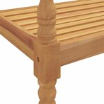 vidaXL Banc Batavia 150 cm Bois massif de teck