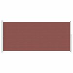 vidaXL Auvent latéral rétractable de patio 220x500 cm Marron