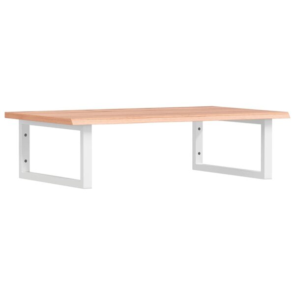 vidaXL Étagère de vasque murale acier et bois de chêne massif