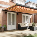 vidaXL Auvent Jaune et Orange 500 x 300 x 165 cm