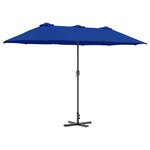 vidaXL Parasol de jardin 370 x 197 x 239 cm Polyester et Aluminium