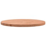 vidaXL Dessus de table Ø50x2 5 cm rond bois massif de hêtre