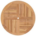 vidaXL Table pliable de jardin Ø 110x75 cm bois massif de teck