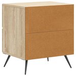 vidaXL Cabinet de chevet avec tiroir Chêne Sonoma 43 x 34 5 x 47 5 cm