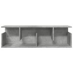 vidaXL Armoire murale 100x20x30 cm gris béton bois d'ingénierie