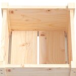 vidaXL Jardinières d'extérieur 2 Pièces 50x50x70 cm bois de pin massif