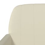 vidaXL Banc Crème 107x80x81 cm Similicuir