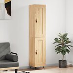 vidaXL Buffet haut Chêne sonoma 34 5x34x180 cm Bois d'ingénierie