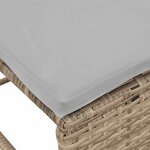 vidaXL Ensemble de canapé de jardin 6 Pièces beige et gris clair