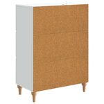 vidaXL Buffet Blanc 66 x 34 5 x 90 cm Bois d'ingénierie