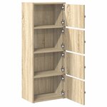 vidaXL Bibliothèque chêne sonoma 40x24x102 cm bois d'ingénierie