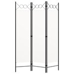 vidaXL Cloison de séparation 3 panneaux blanc 120x180 cm
