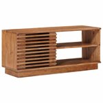 vidaXL Meuble TV avec stockage avec porte Naturel 90 x 30 x 40 cm