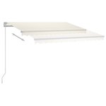 vidaXL Auvent manuel rétractable sur pied 350x250 cm Crème