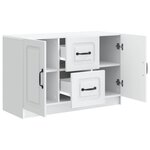 vidaXL Buffet Blanc 89 x 34 5 x 57 cm Bois d'ingénierie