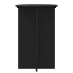 vidaXL Support de Plante 2 pièces Noir Ø40 x 60 cm Bois d'ingénierie