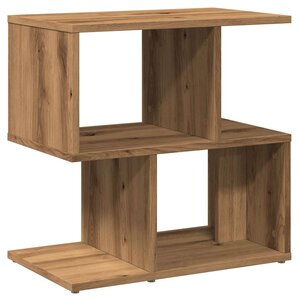vidaXL Table de chevet chêne artisanal 50x30x51 5 cm bois d'ingénierie