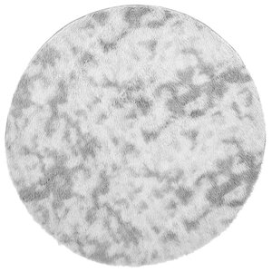 vidaXL Tapis shaggy à poils longs NAVARRA gris argenté 200x200 cm