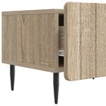vidaXL Meuble TV Chêne Sonoma 147 x 34 5 x 32 cm Bois d'ingénierie