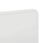 vidaXL Tête de lit avec tête de lit Blanc 160 cm Bois d'ingénierie