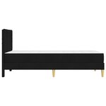 vidaXL Cadre de lit Noir 90 x 190 cm Polyester