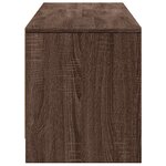 vidaXL Meuble TV avec LED avec LED Chêne brun 165 x 34 x 40 cm