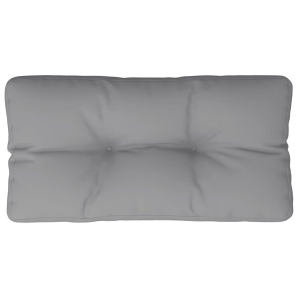 vidaXL Coussin de palette gris 80x40x12 cm tissu