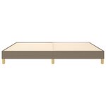 vidaXL Cadre de lit sans matelas taupe 200x200 cm tissu