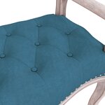 vidaXL Banc Bleu 110x45x60 cm Velours