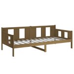 vidaXL Lit de jour sans matelas marron miel bois pin massif 90x190 cm