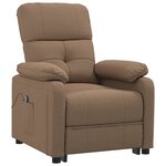 vidaXL Fauteuil Marron Tissu