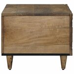 vidaXL Table basse Marron 80 x 50 x 40 cm Bois de mangue massif