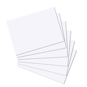Paquet de 100 Fiches bistrol 170g A4 Unies Blanc HERLITZ