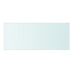 vidaXL Panneaux d'étagère 2 Pièces Verre Transparent 50 x 20 cm