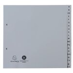 Intercalaires Imprimés Alphabétiques Pp Recyclé Gris A-z (alphabet Allemand) - 20 Positions - 2/3 A4 - Gris - Exacompta